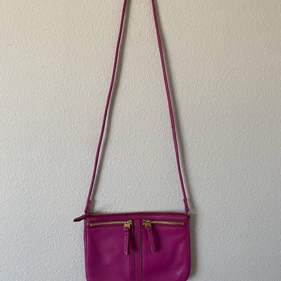 Fossil bag crossbody magenta great condition - Picture 5 of 6